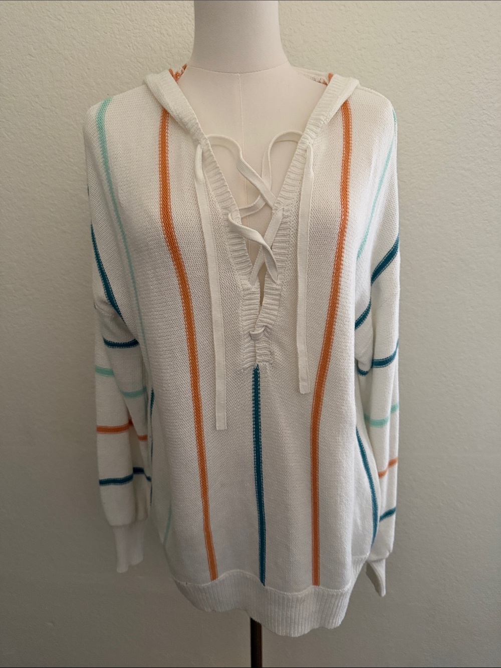 Roxy Bay of Rainbows lace up hoodie